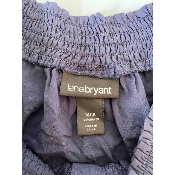 Lane Bryant womens blue top size 14/16 - Picture 4 of 7